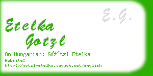 etelka gotzl business card